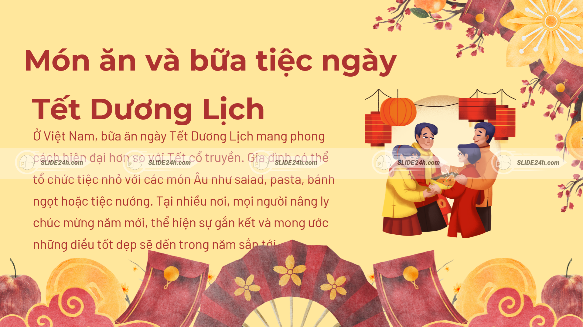 Món ăn ngày Tết Dương lịch