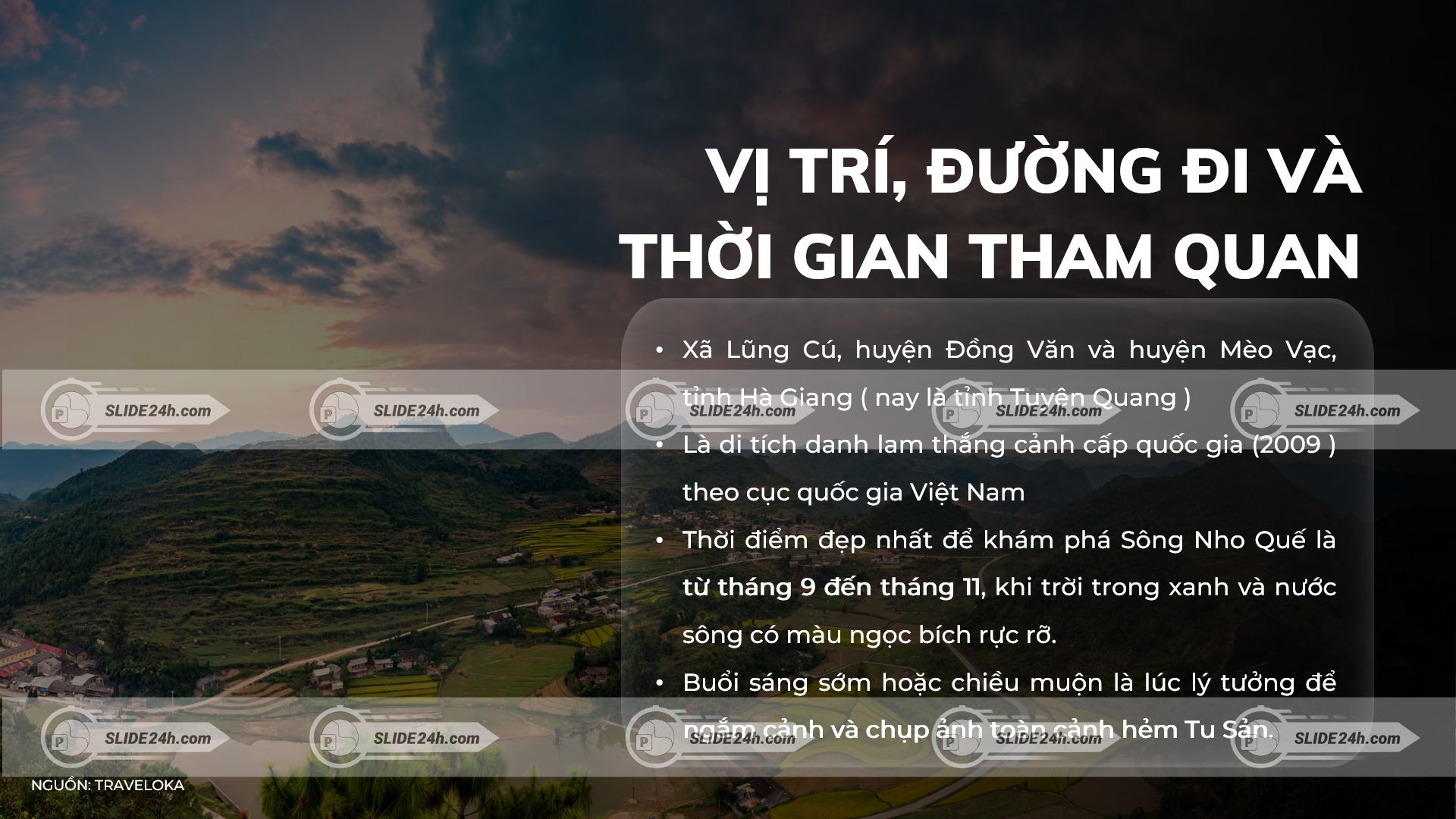 một số lưu ý khi tham quan sông nho quế