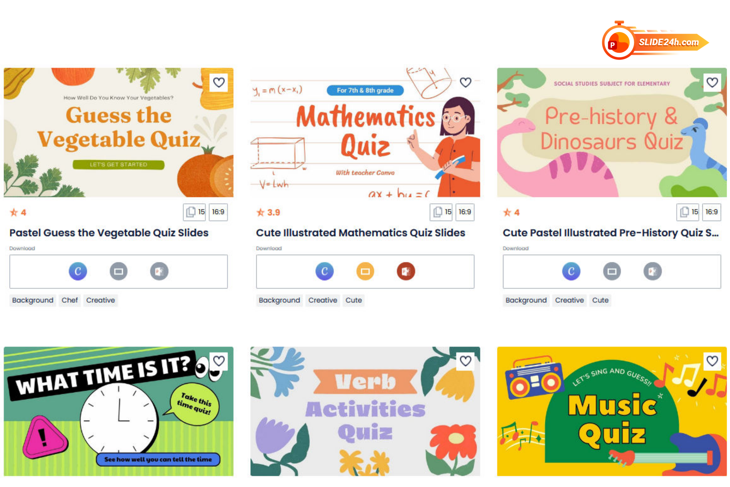 Một số mẫu slide miễn phí trên SlidesCarnival với phong cách minh họa sáng tạo