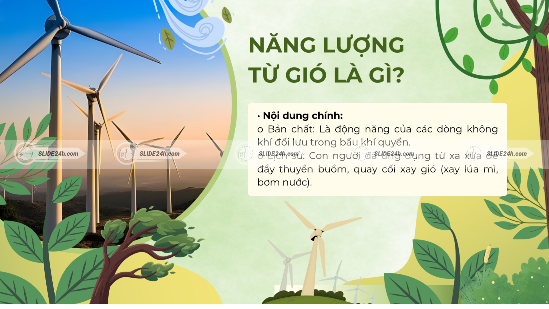 Năng lượng gió và lịch sử khai thác của con người.