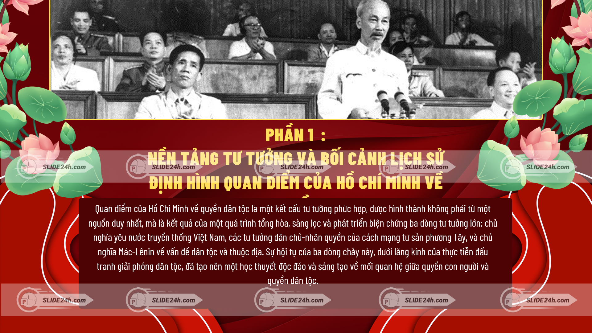 nền tảng tư tưởng, bối cảnh lịch sử định hình quan điểm của Bác