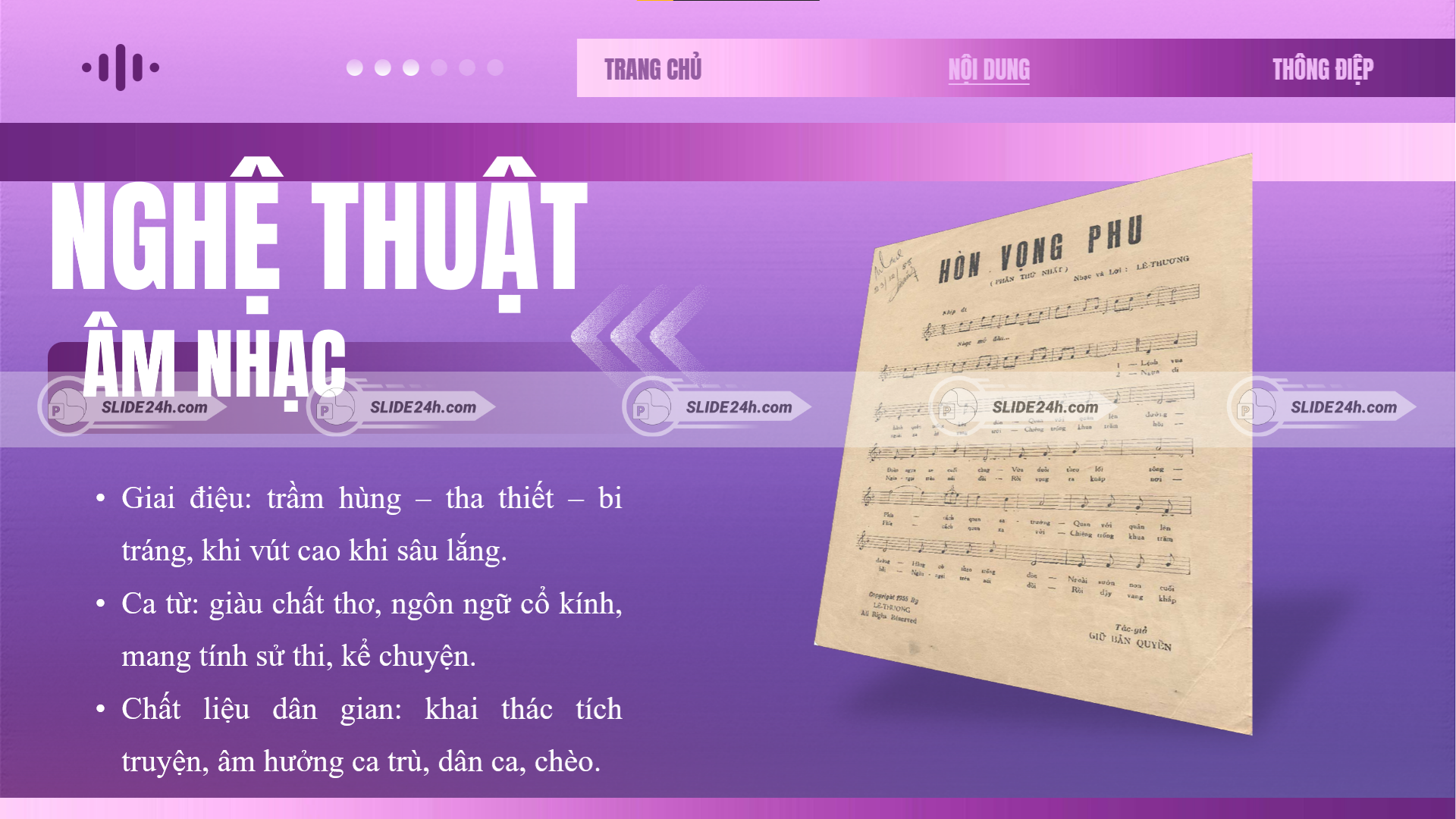 nghệ thuật âm nhạc trường ca hòn vọng phu giai điệu trầm hùng giàu chất thơ