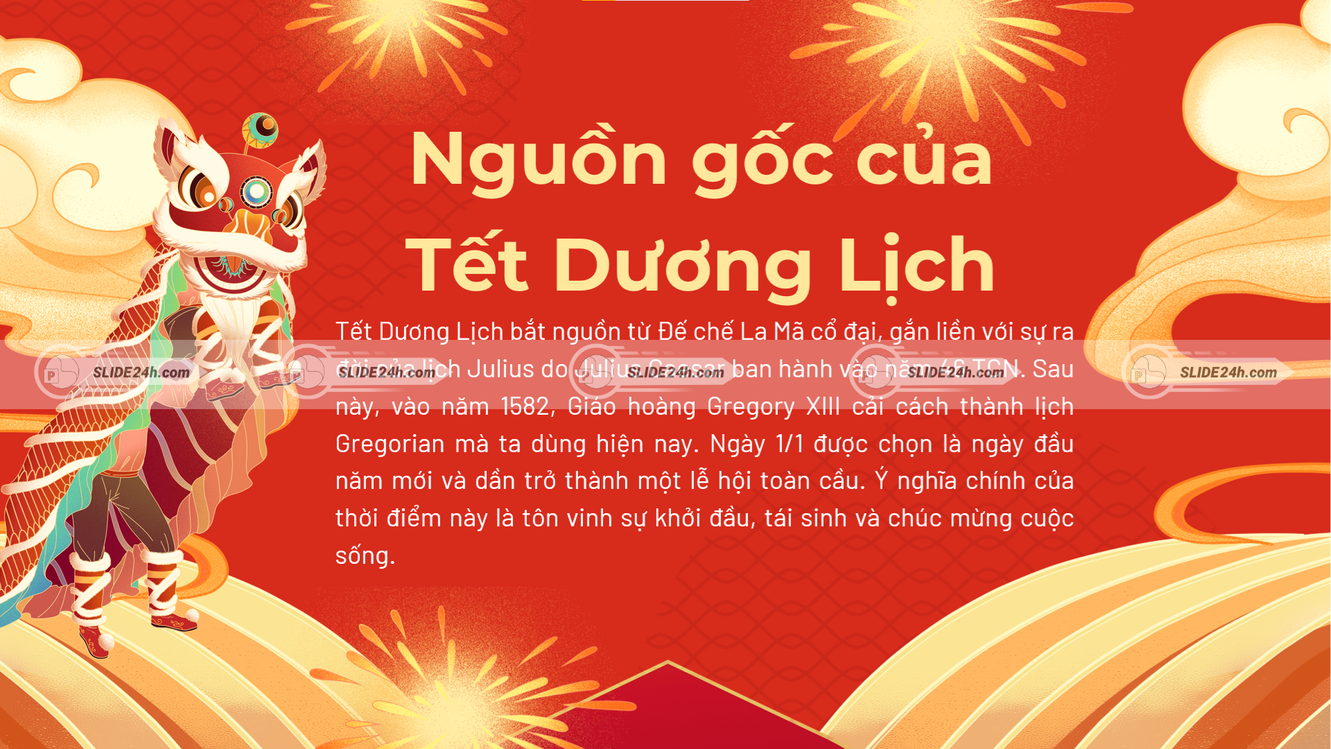 Nguồn gốc của Tết Dương lịch