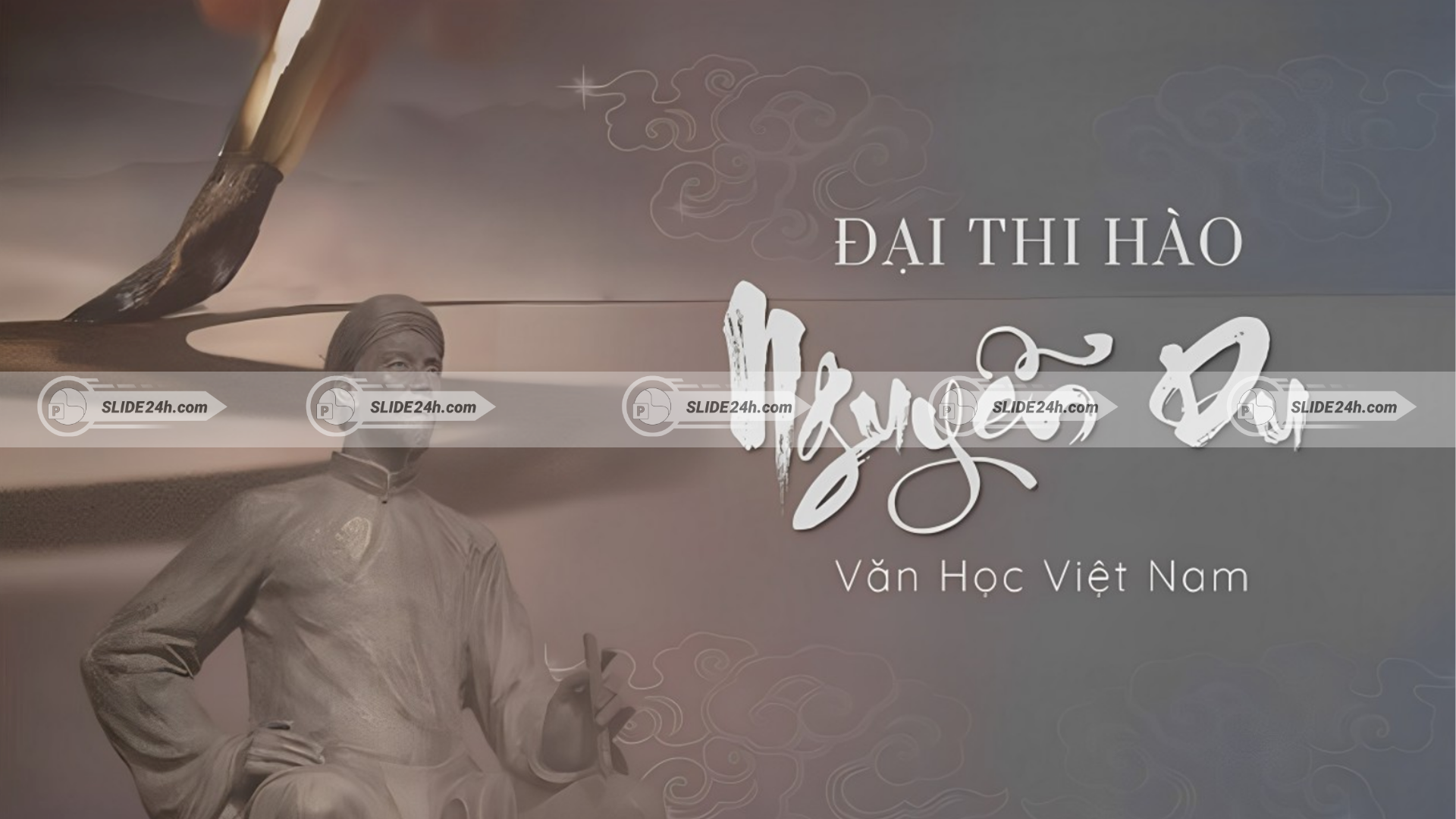 Nguyễn Du với vị trí đại thi hào dân tộc, nổi bật qua Truyện Kiều.