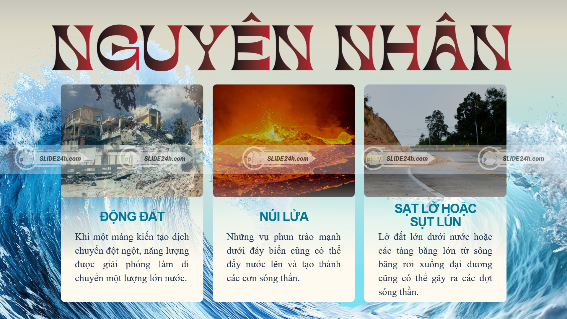 Nguyên nhân dẫn đến sóng thần