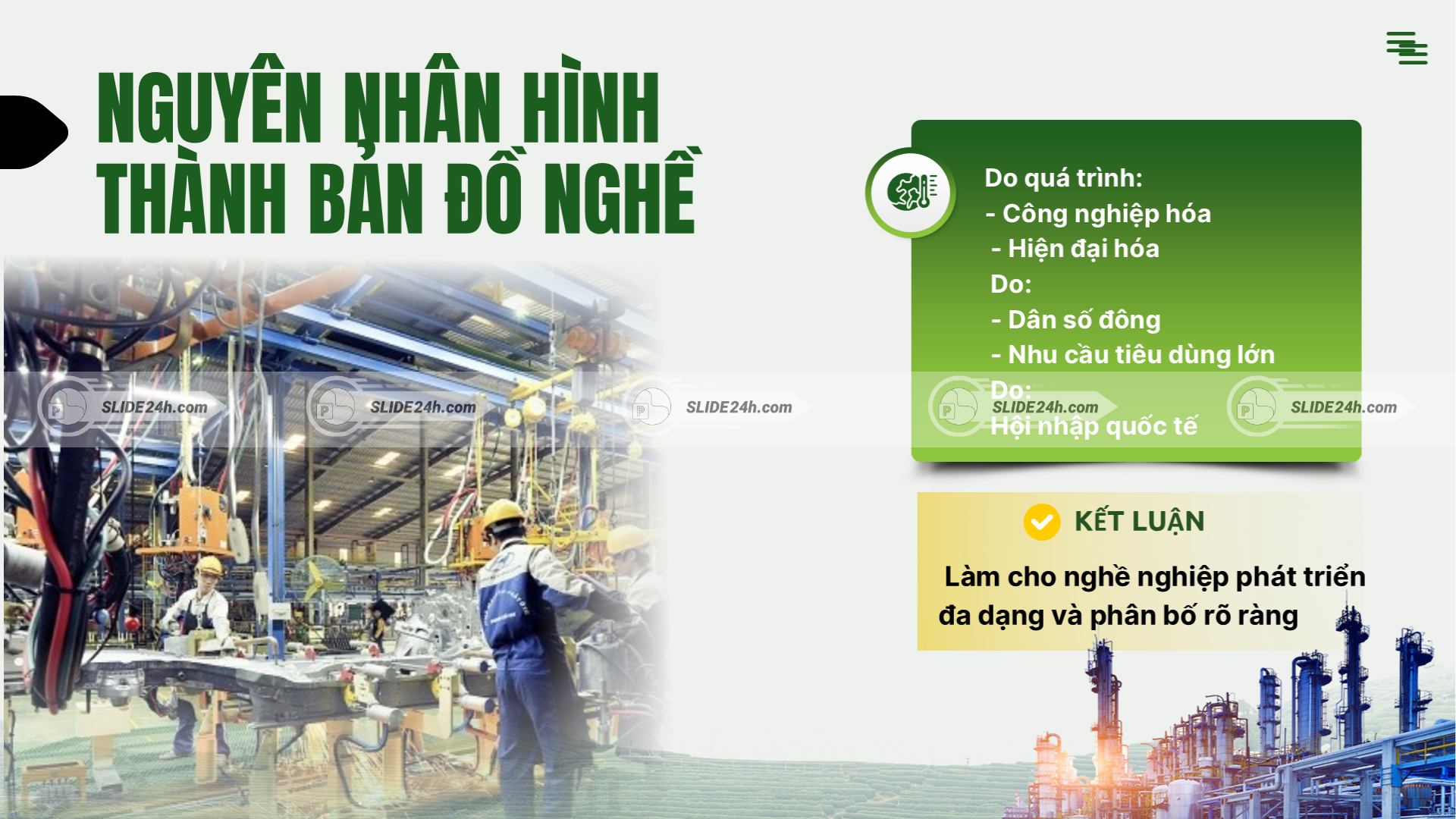Nguyên nhân hình thành bản đồ nghề nghiệp đa dạng tại TP.HCM.