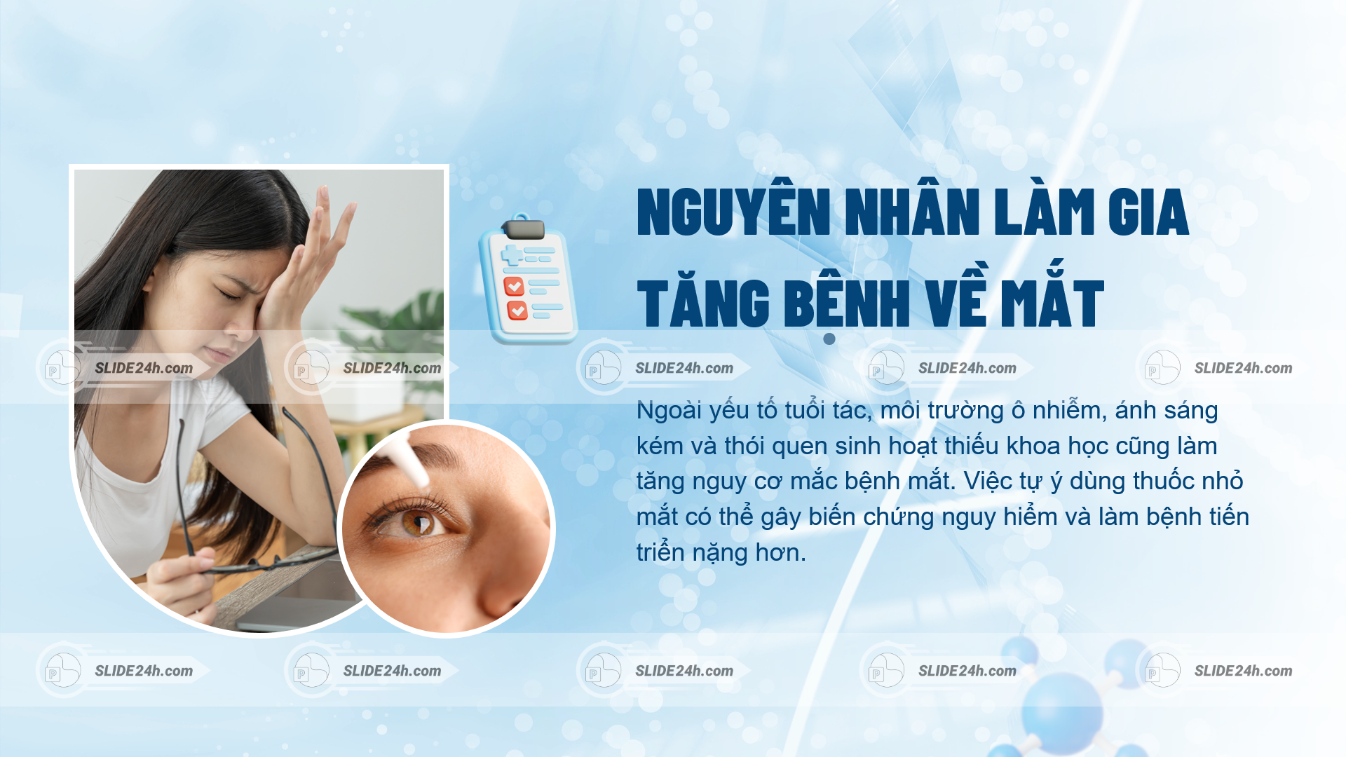 Nguyên nhân làm gia tăng bệnh về mắt
