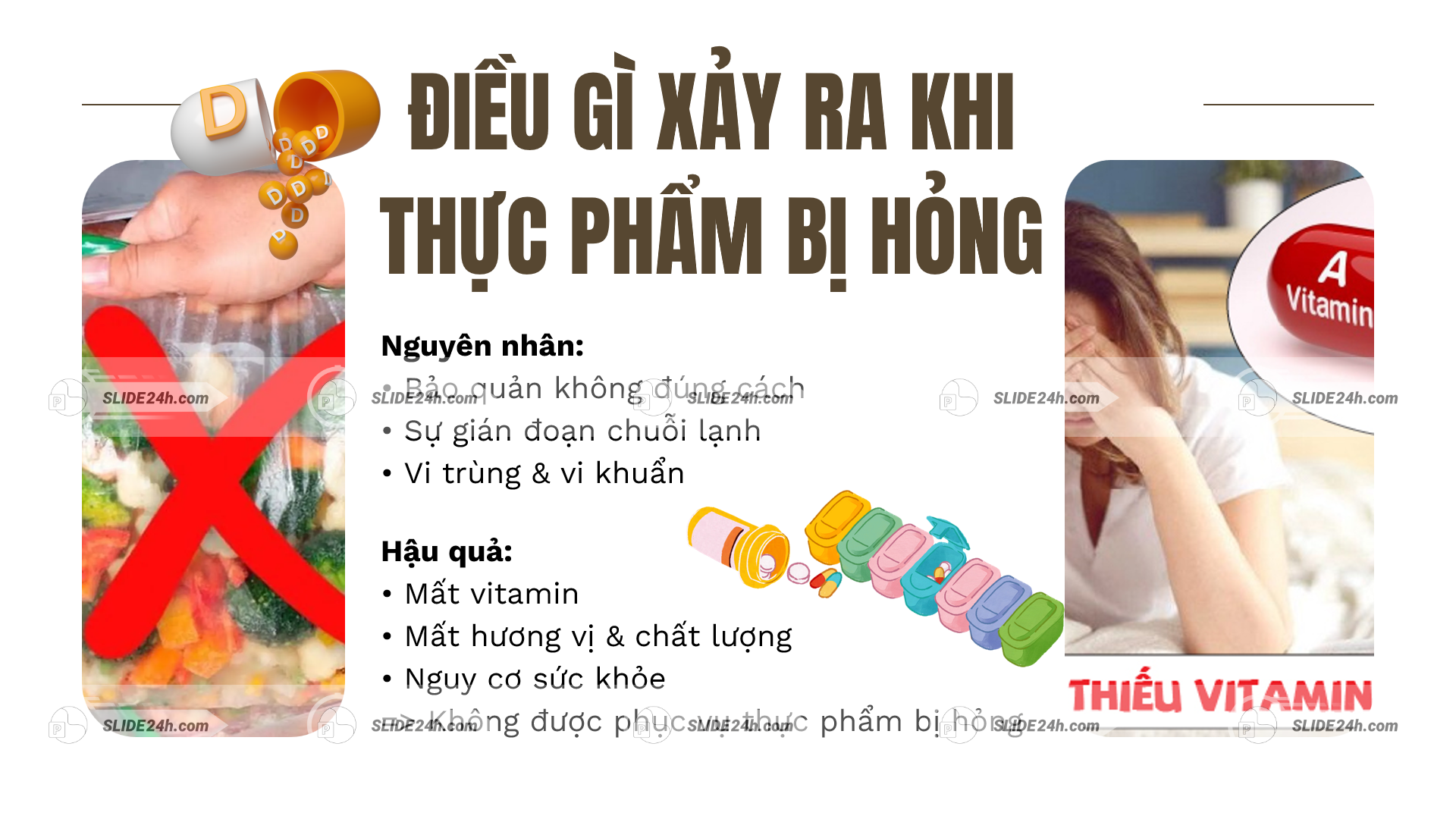 Nguyên nhân và hậu quả xảy ra khi thực phẩm bị hỏng