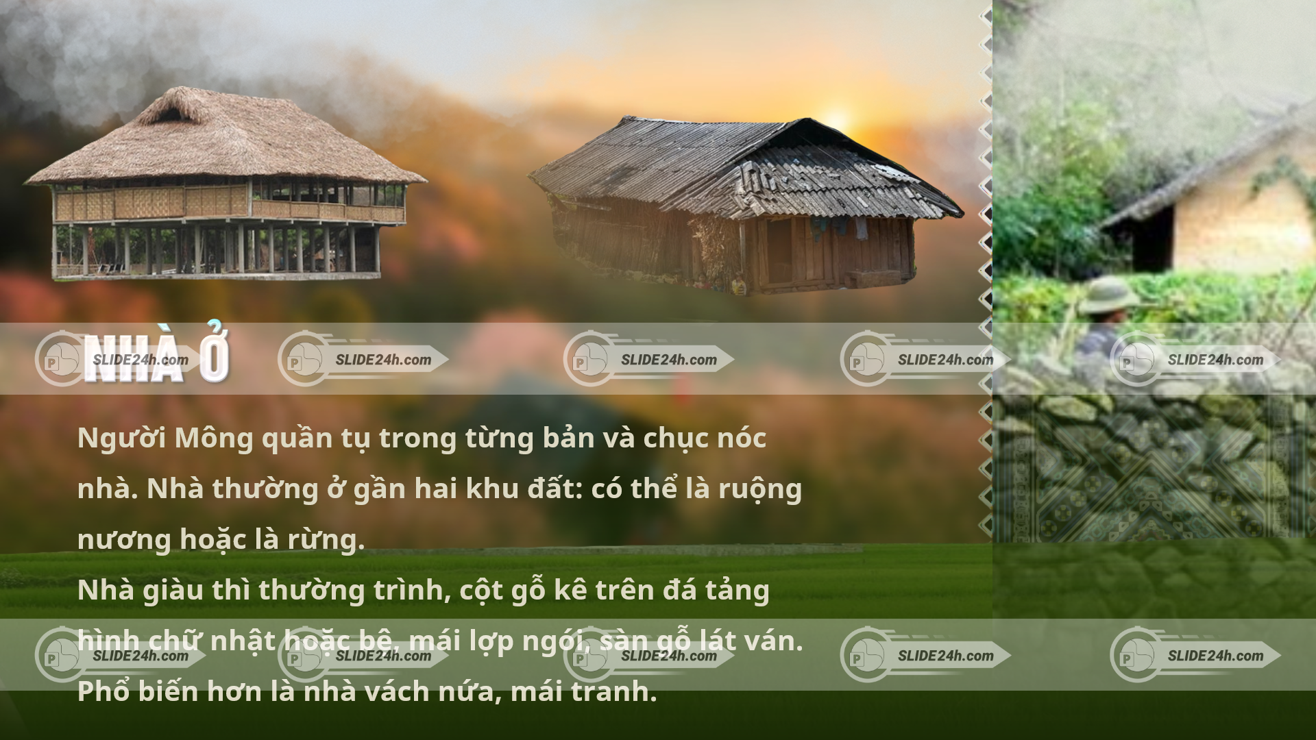 Nhà ở và đời sống sinh hoạt của người H’Mông