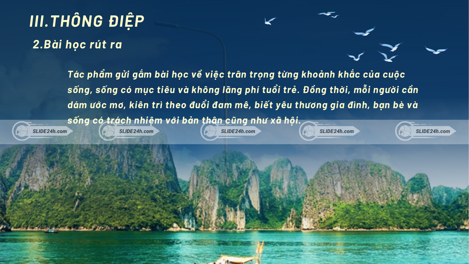 Những bài học nổi bật từ cuốn sách như trân trọng thời gian, sống có mục tiêu.