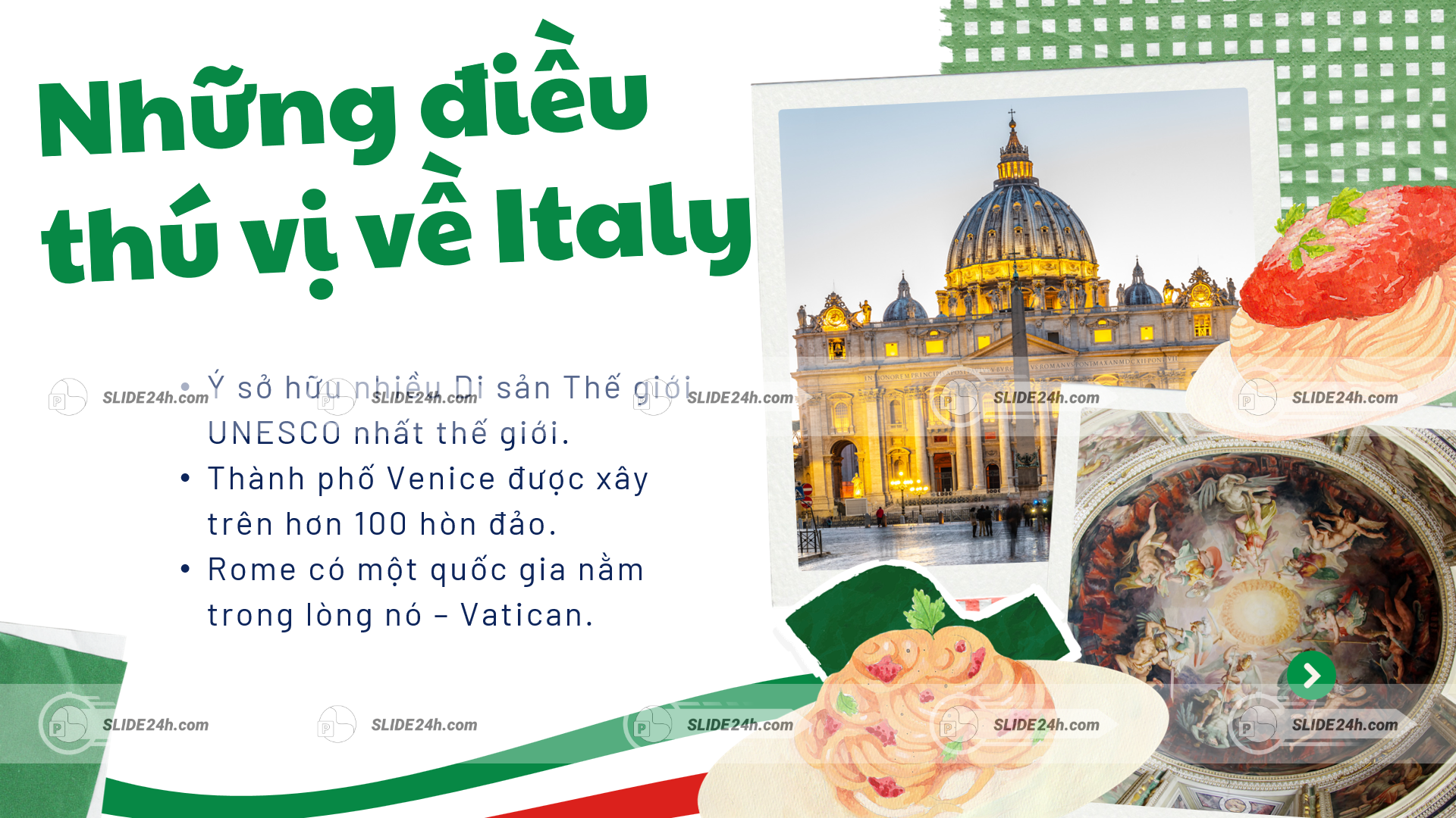 Những điều thú vị tại Italy thể hiện qua văn hóa, con người và nét đặc sắc riêng của đất nước Ý.