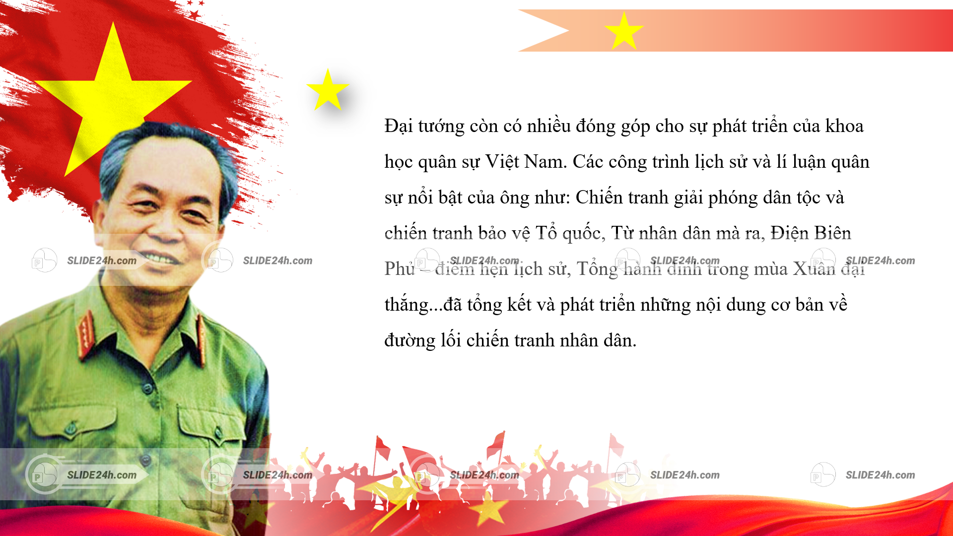 Những đóng góp của Đại tướng cho sự phát triển khoa học quân sự