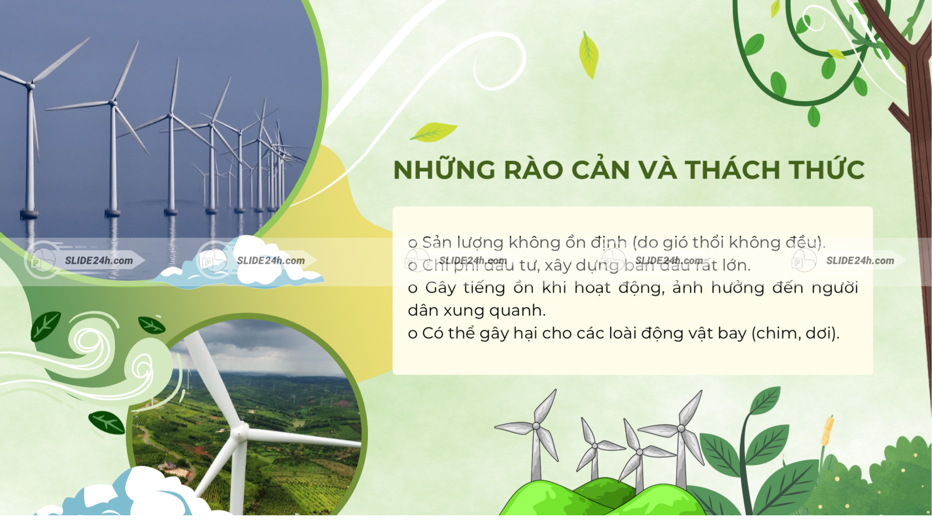 Những rào cản và thách thức của điện gió hiện nay.