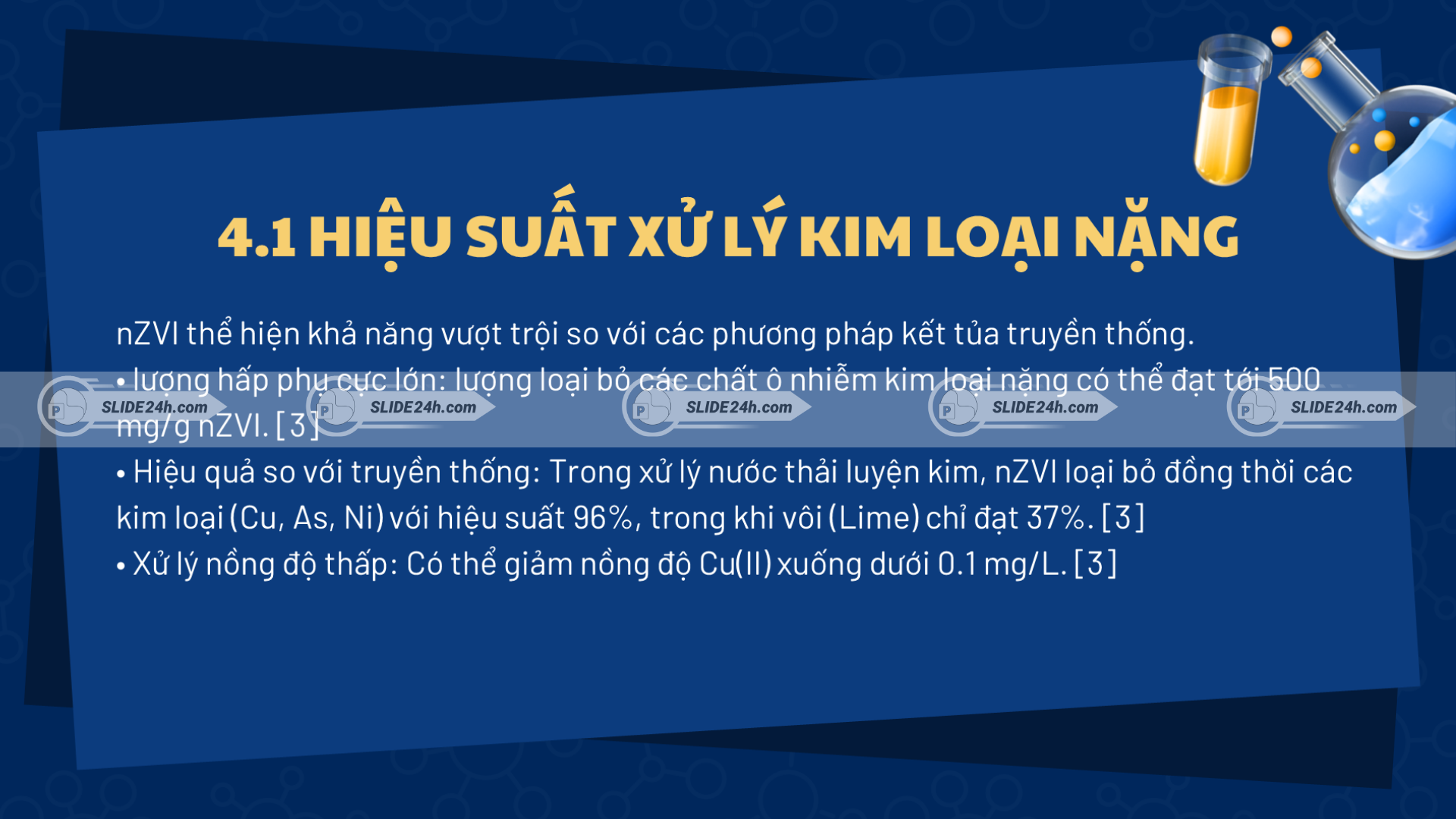 nZVI xử lý kim loại nặng.