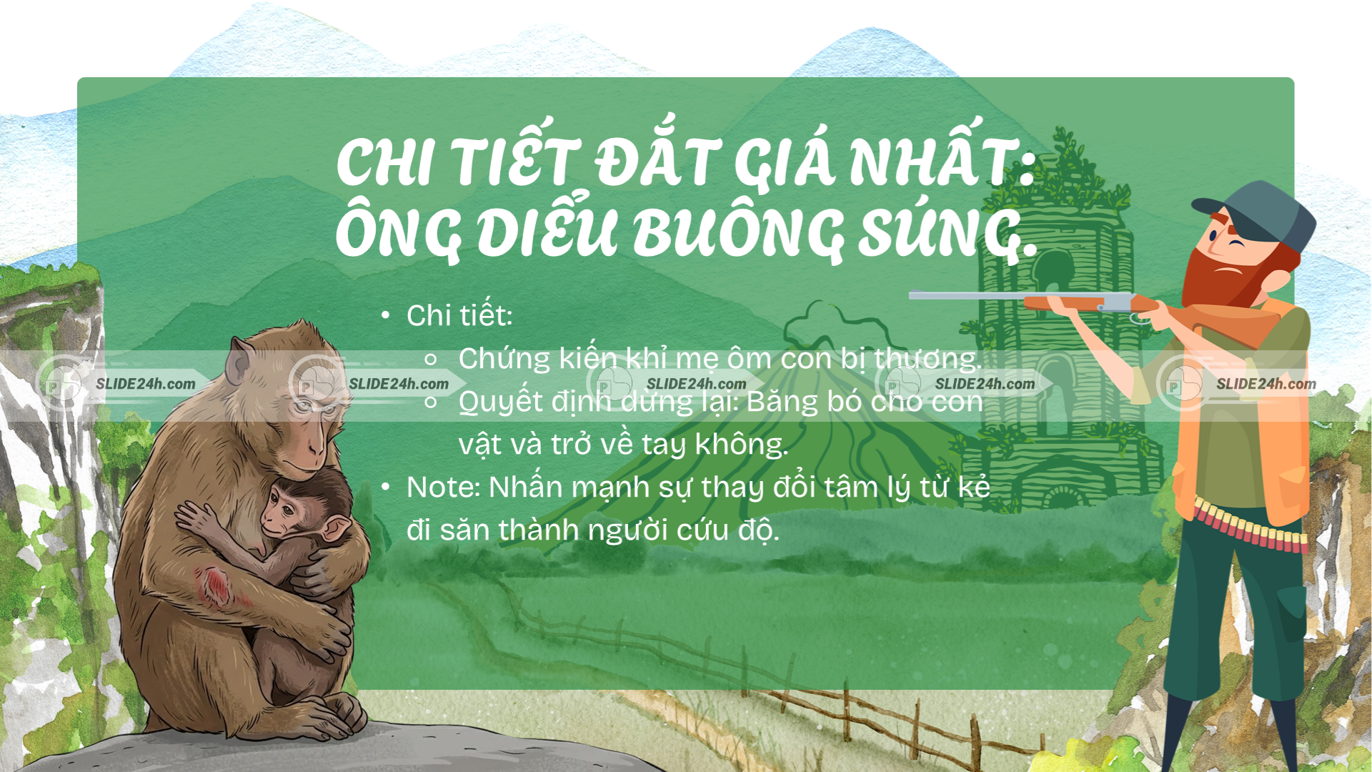 Phân tích chi tiết ông Diểu buông súng trong tác phẩm Muối của rừng