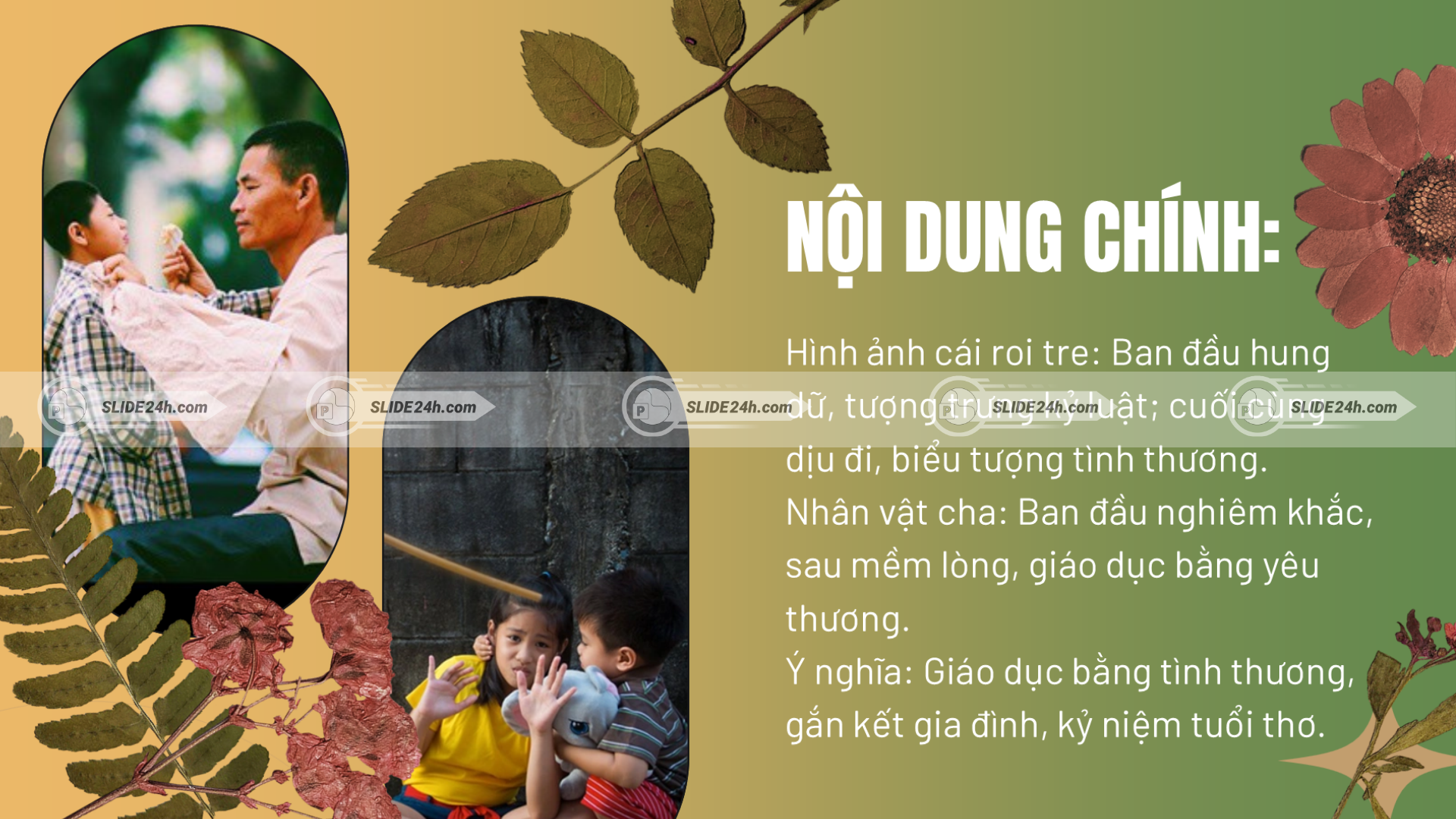 Phân tích hình ảnh cái roi tre trong bài thơ Cái roi tre của Nguyễn Vĩnh Tiến.