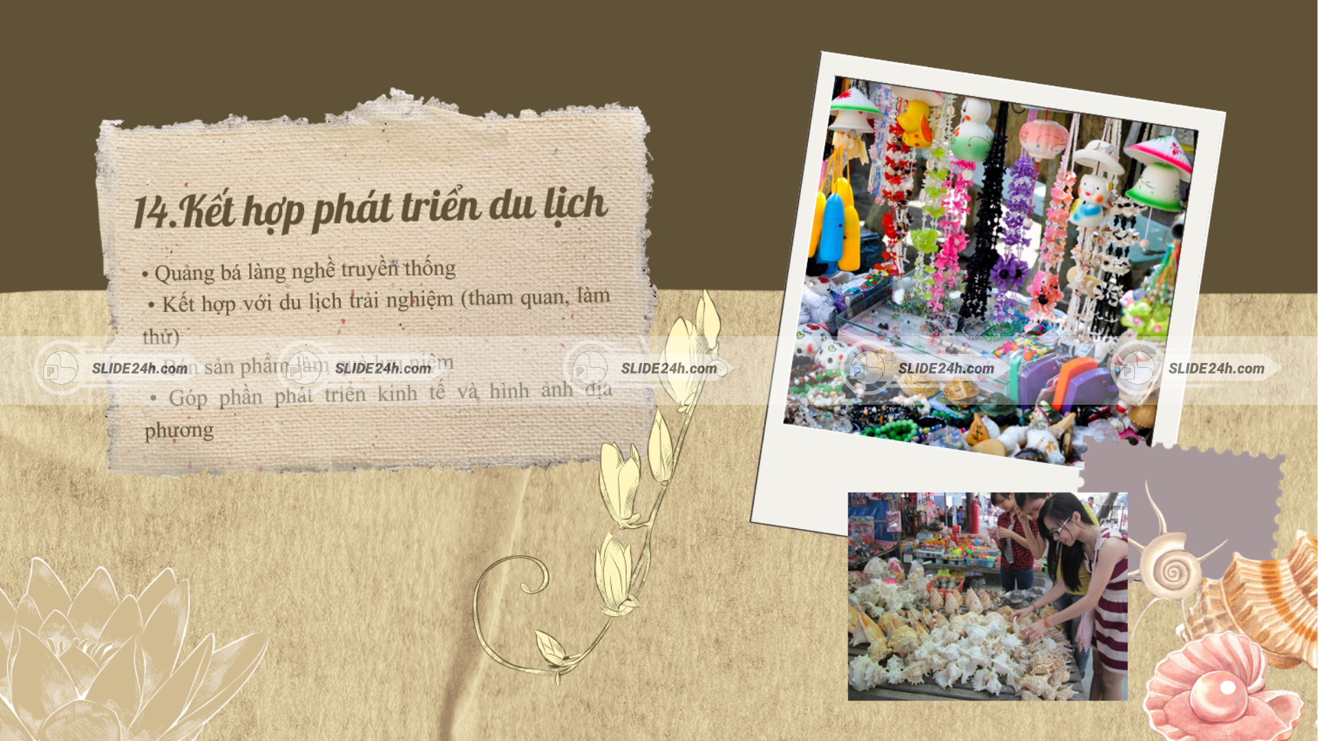 Phát triển du lịch làng nghề sò ốc mỹ nghệ