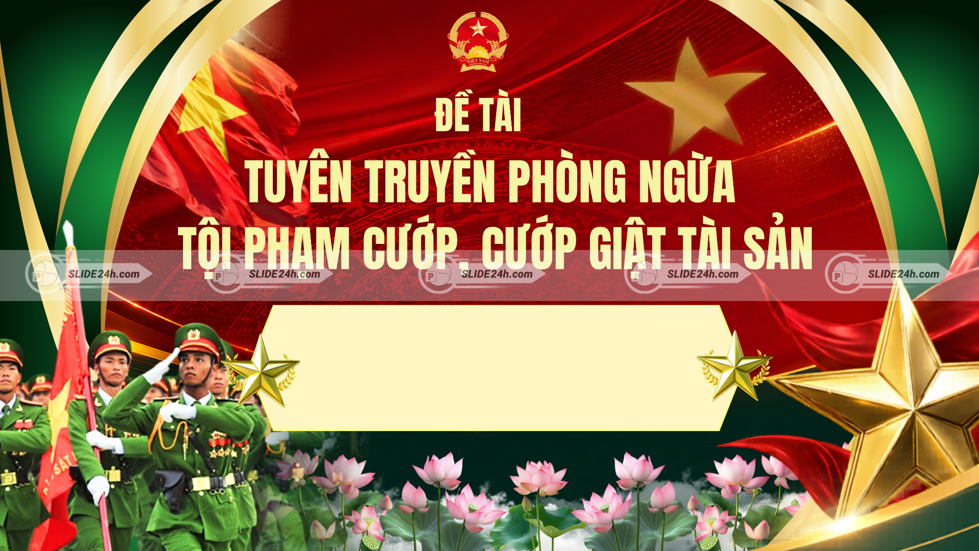 Phòng ngừa tội phạm cướp giật tài sản.