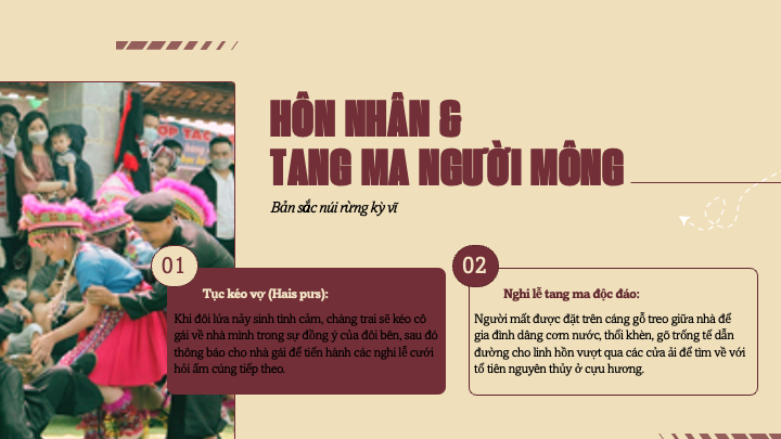 phong tục và tín ngưỡng trong hôn nhân tang ma người mông