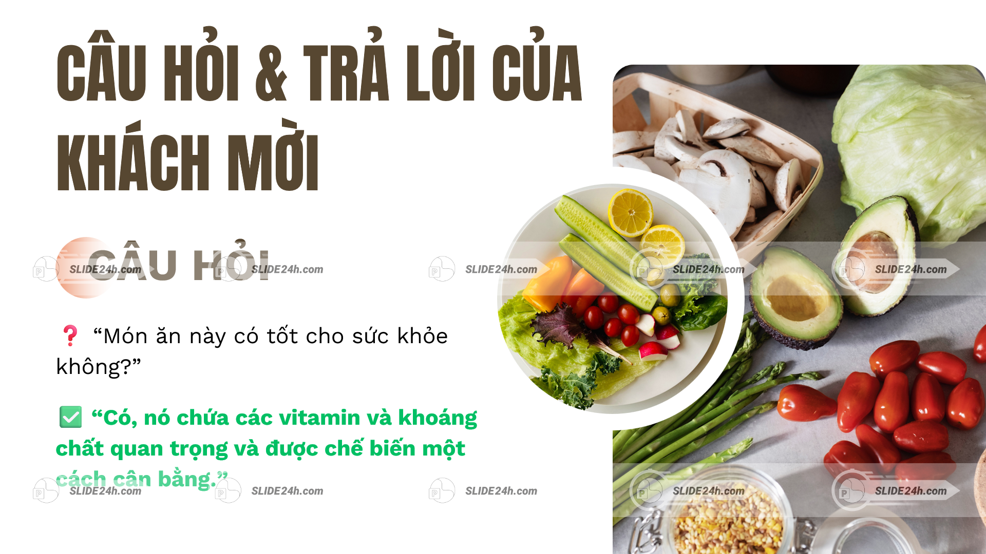 Q&A Vitamin Và Khoáng Chất Trong Thực Phẩm