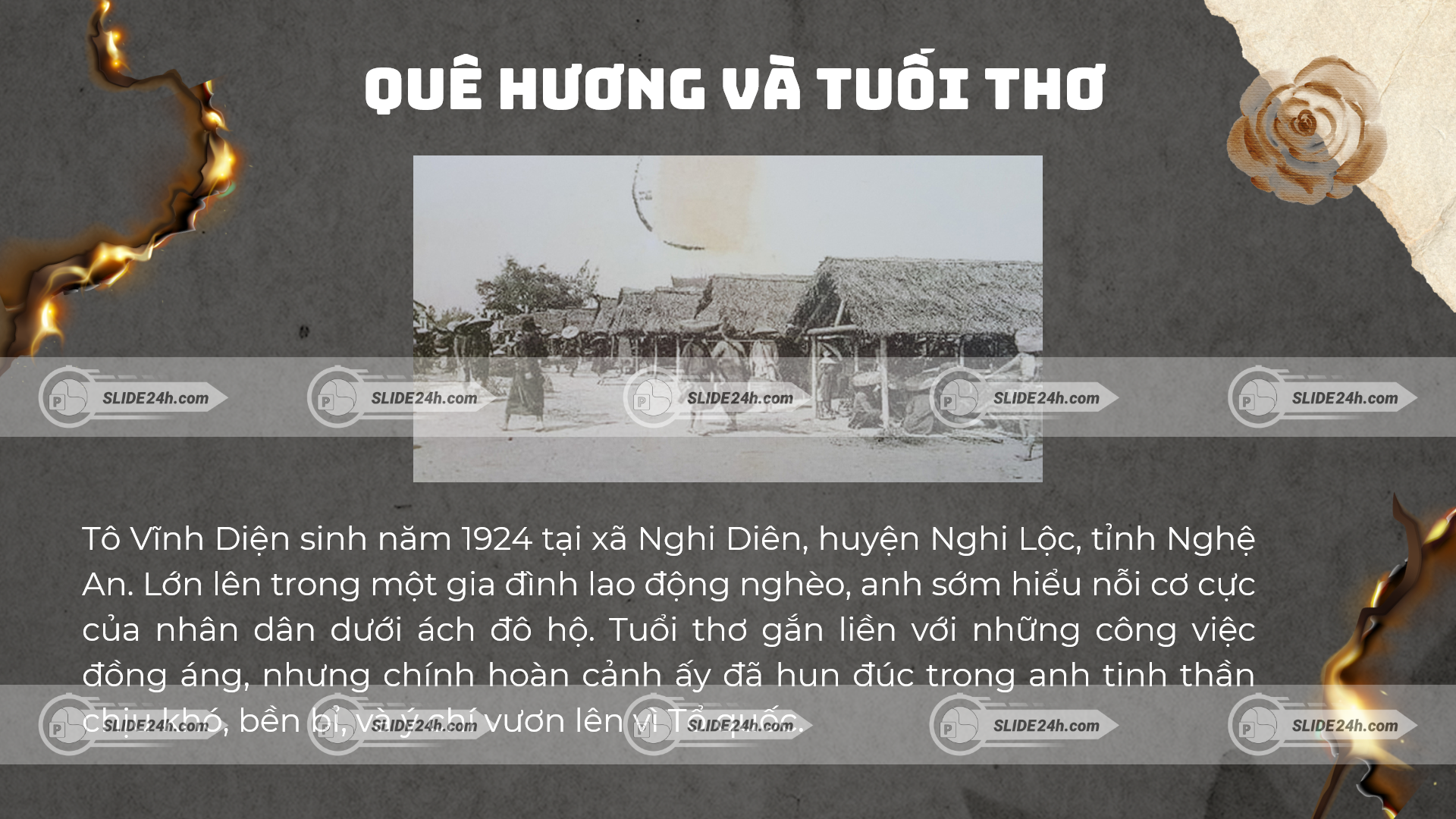 Quê hương và tuổi thơ của anh
