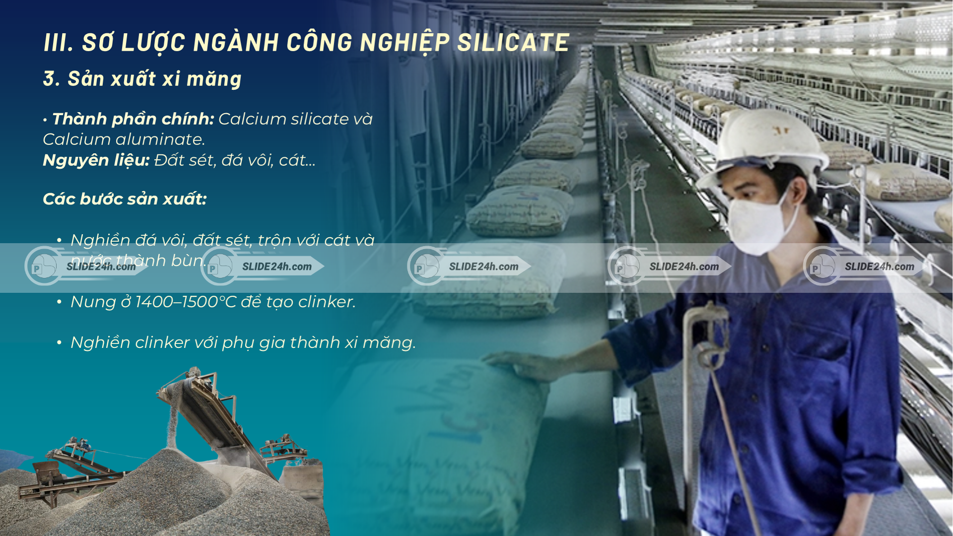 Quy trình sản xuất xi măng