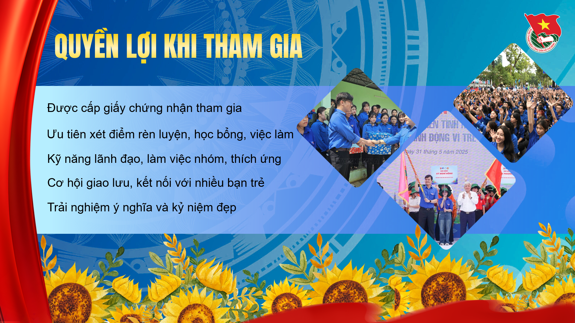 quyền lợi khi tham gia chiến dịch thanh niên tình nguyện hè