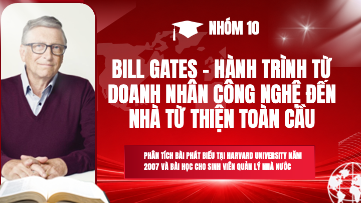 slide bìa thuyết trình về hành trình của bill gates