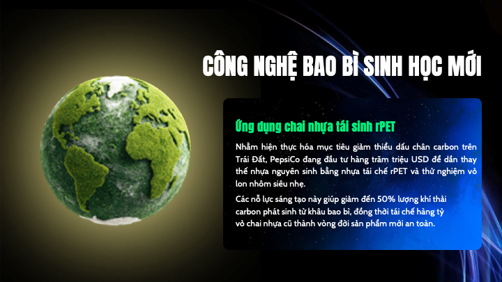 slide công nghệ bao bì sinh học rpet của pepsico