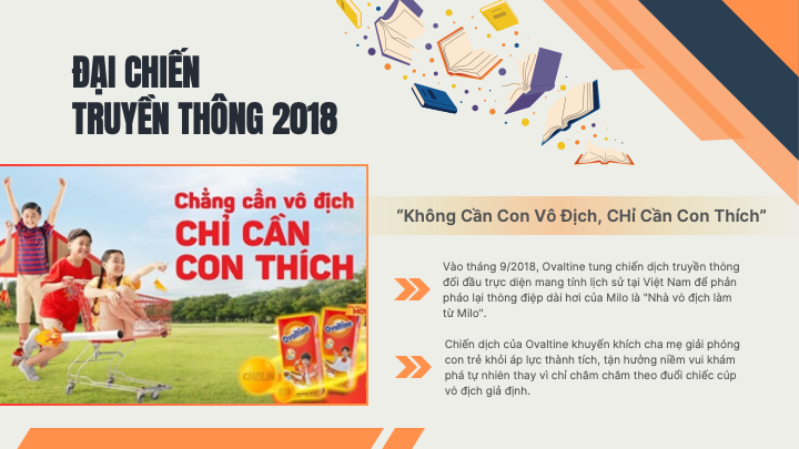  slide đại chiến truyền thông 2018 của ovaltine