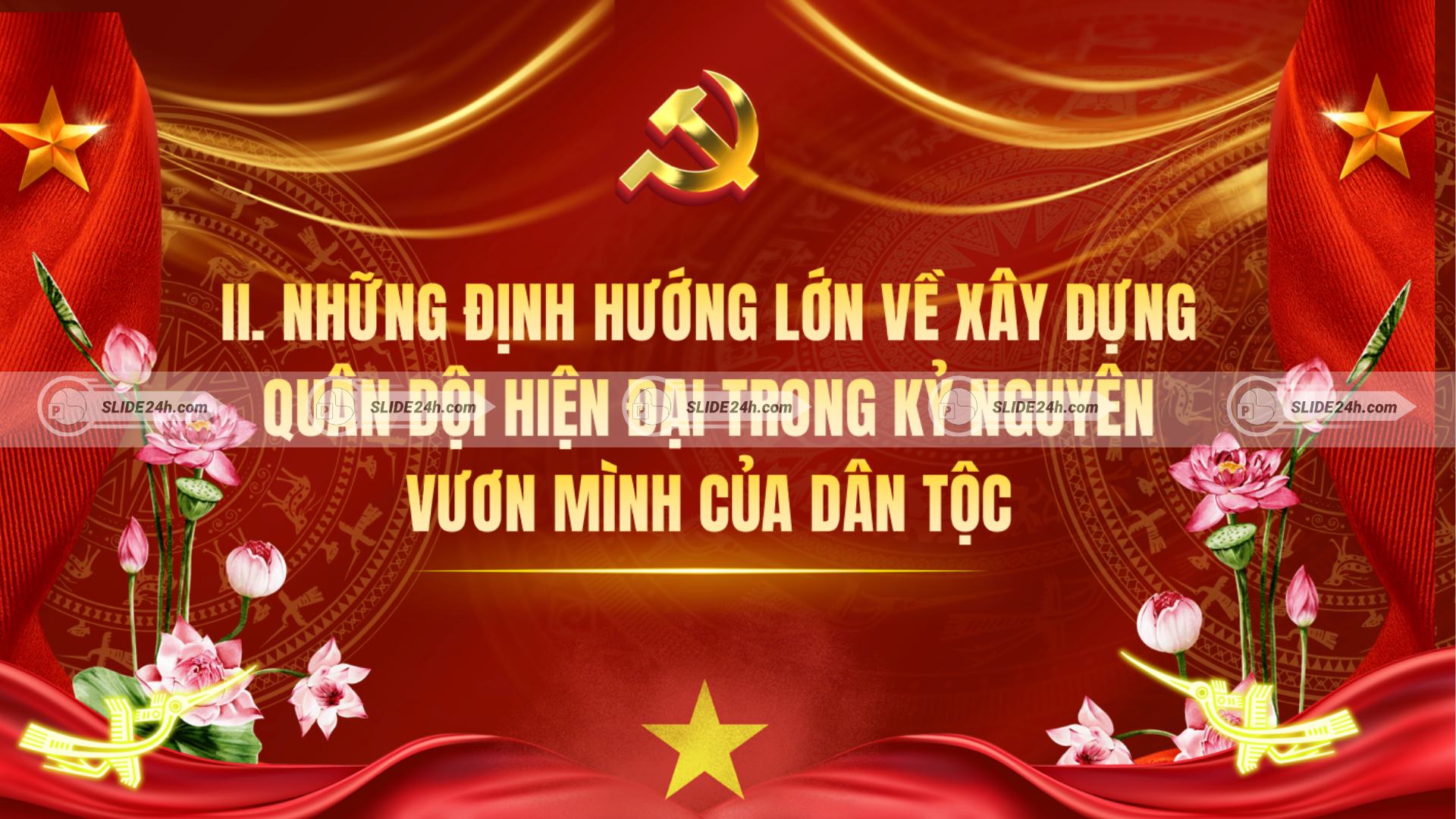 Slide định hướng lớn về xây dựng Quân đội hiện đại trong kỷ nguyên vươn mình của dân tộc.