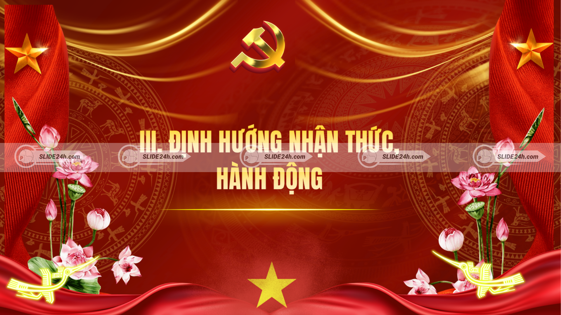 Slide định hướng nhận thức và hành động cho cán bộ, đảng viên trong Nghị quyết Đại hội XIV của Đảng.