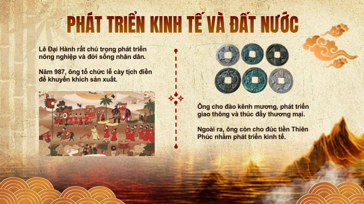 slide Lê Đại Hành phát triển kinh tế và đất nước