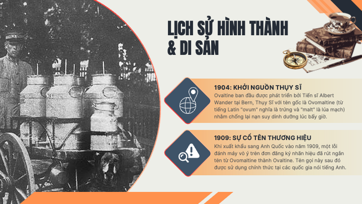 slide lịch sử hình thành và di sản của ovaltine