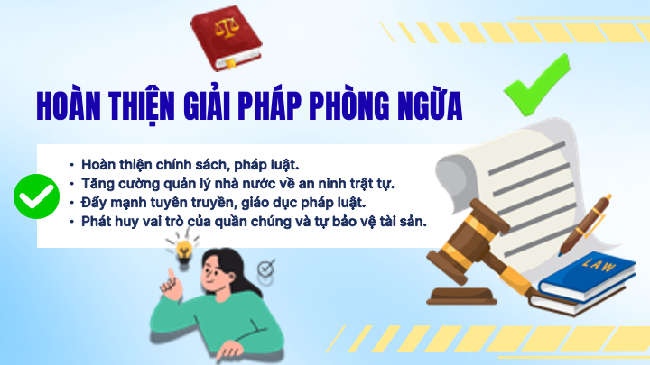  slide trình bày nhóm giải pháp phòng chống trộm cắp tài sản