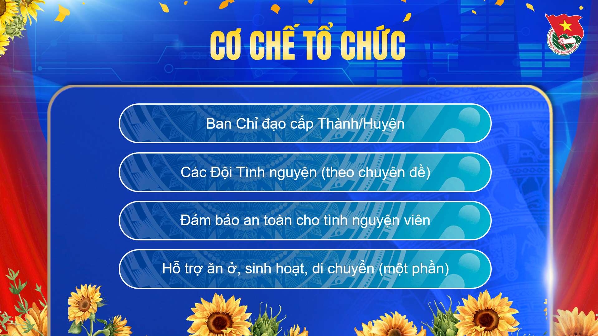 sơ đồ cơ chế tổ chức chiến dịch thanh niên tình nguyện hè