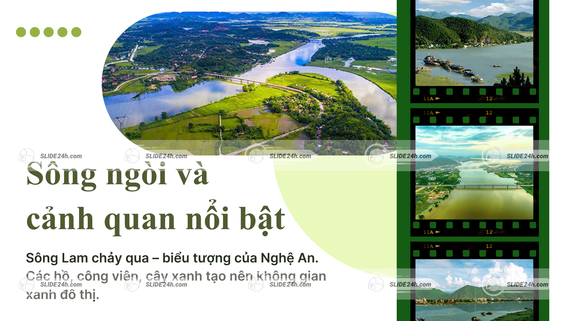 Sông ngòi và cảnh quan của thành phố Vinh