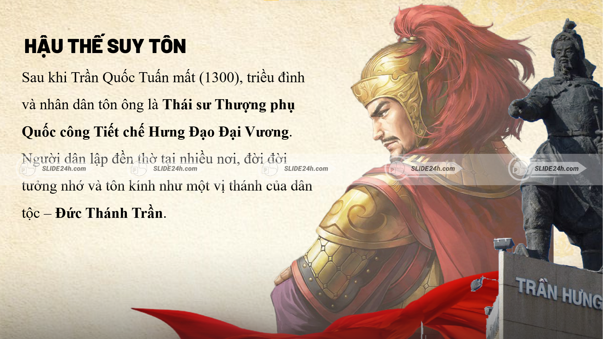 Sự biết ơn của thế hệ mai sau