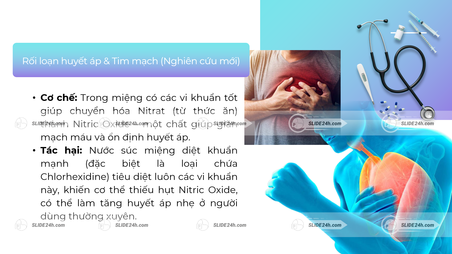Sử dụng nước súc miệng sai cách làm tăng huyết áp