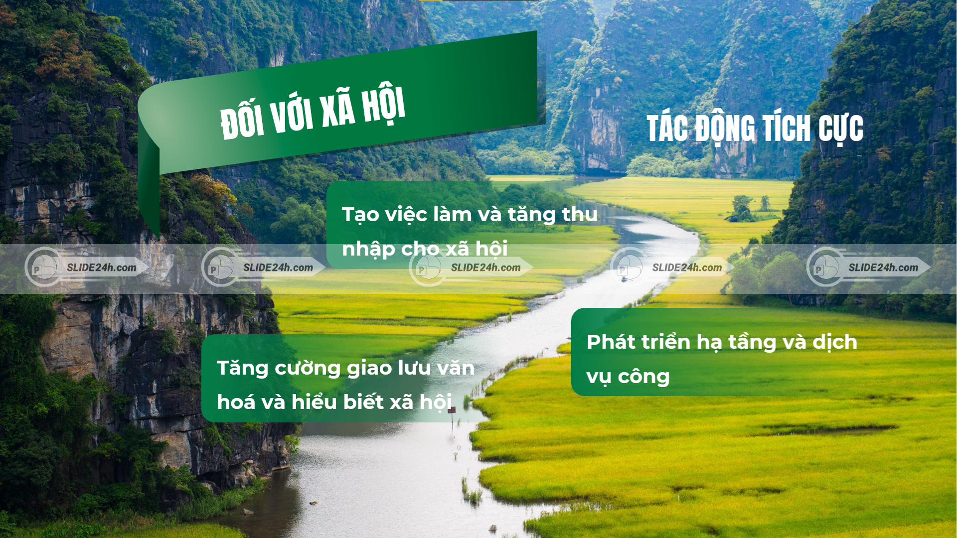tác động tích cực của du lịch đối với xã hội tạo việc làm và phát triển hạ tầng