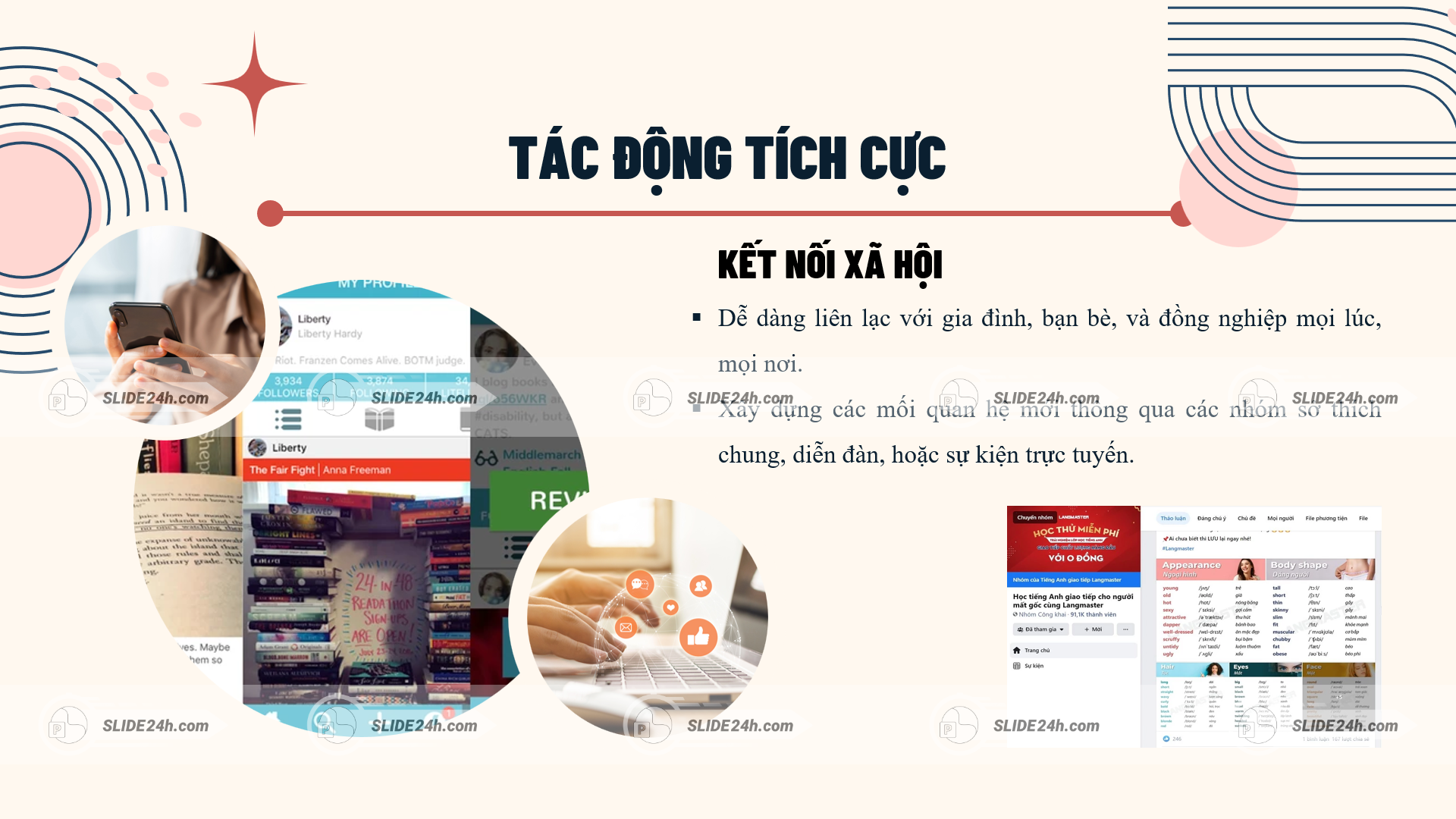 tác động tích cực của mạng xã hội trong việc kết nối và chia sẻ thông tin