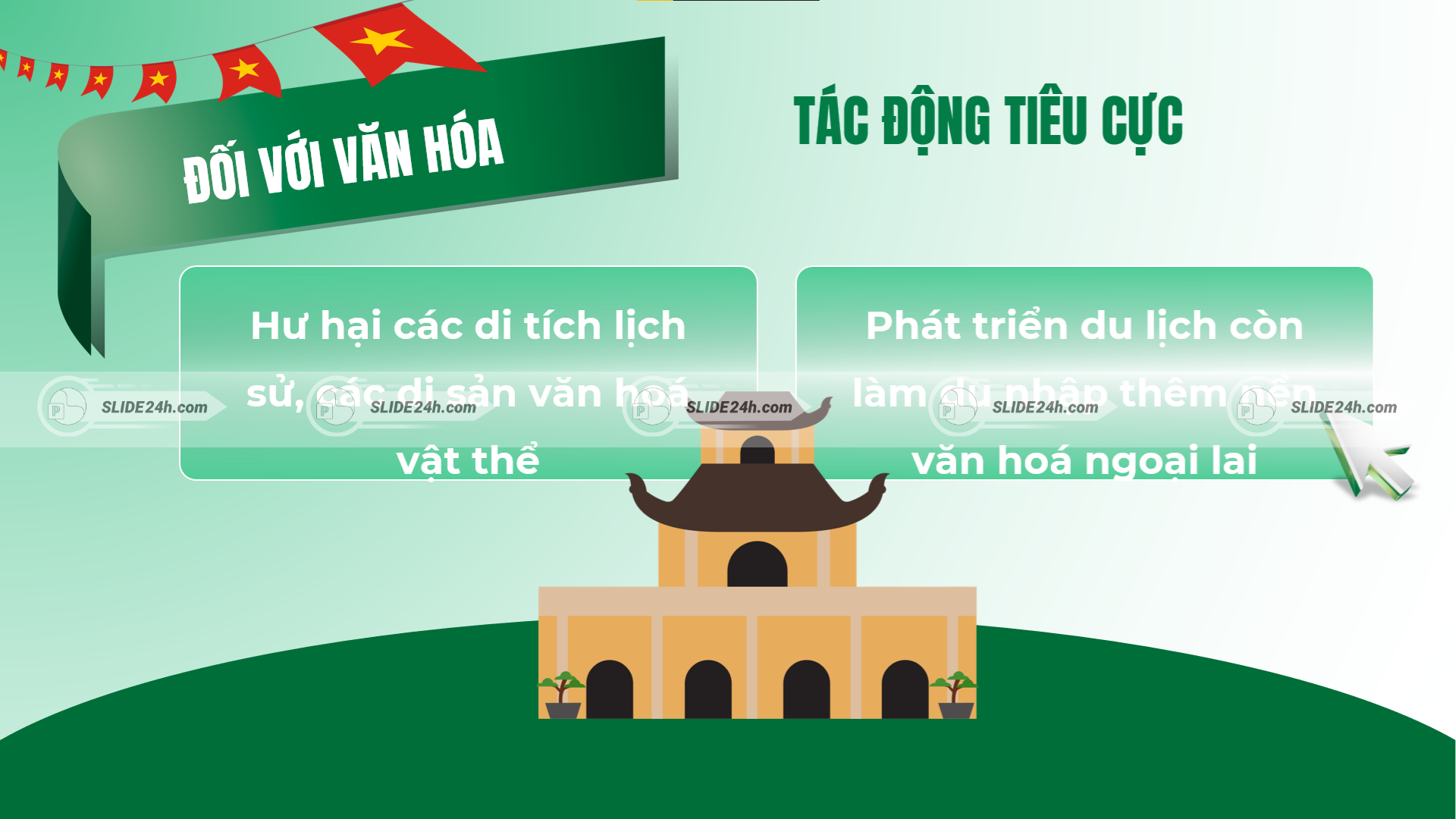 tác động tiêu cực của du lịch đối với văn hóa hư hại di tích và ảnh hưởng văn hóa ngoại lai