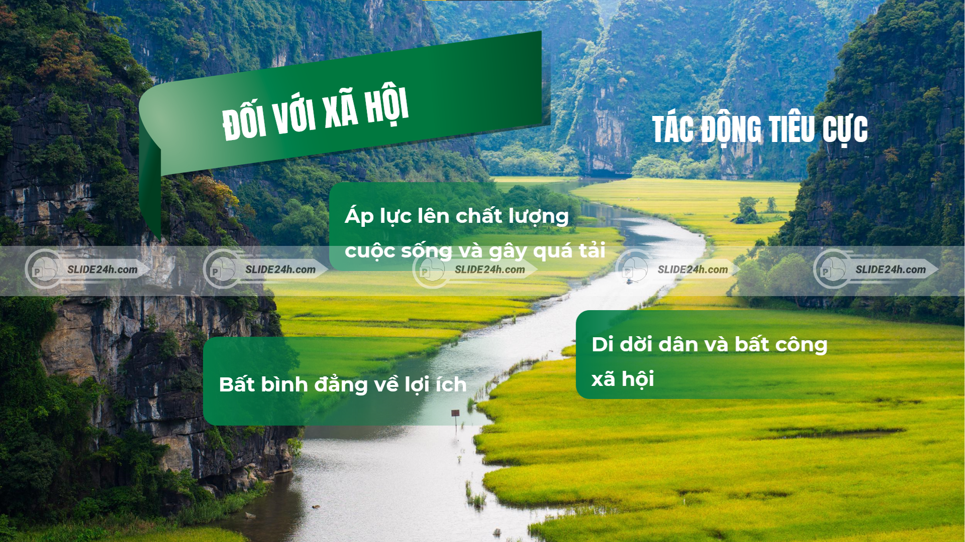 tác động tiêu cực của du lịch đối với xã hội gây áp lực và bất bình đẳng lợi ích
