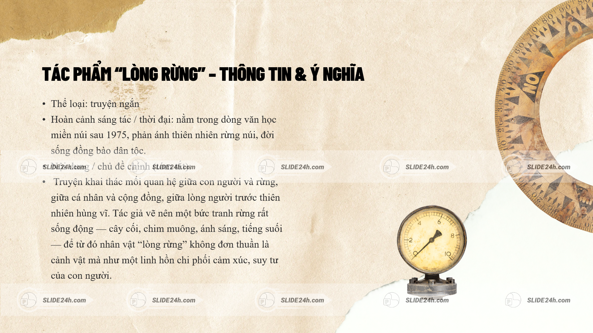 tác phẩm lòng rừng