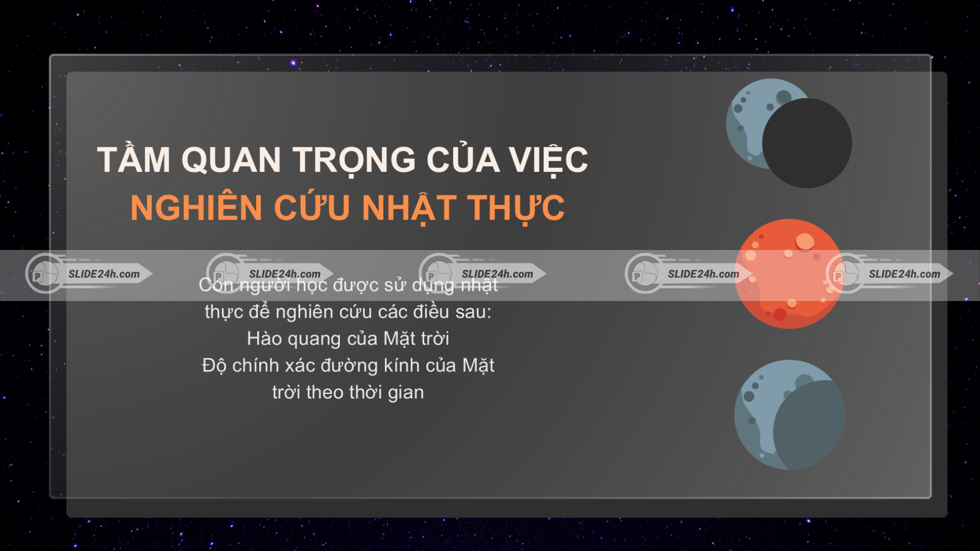 Tầm quan trọng của nhật thực