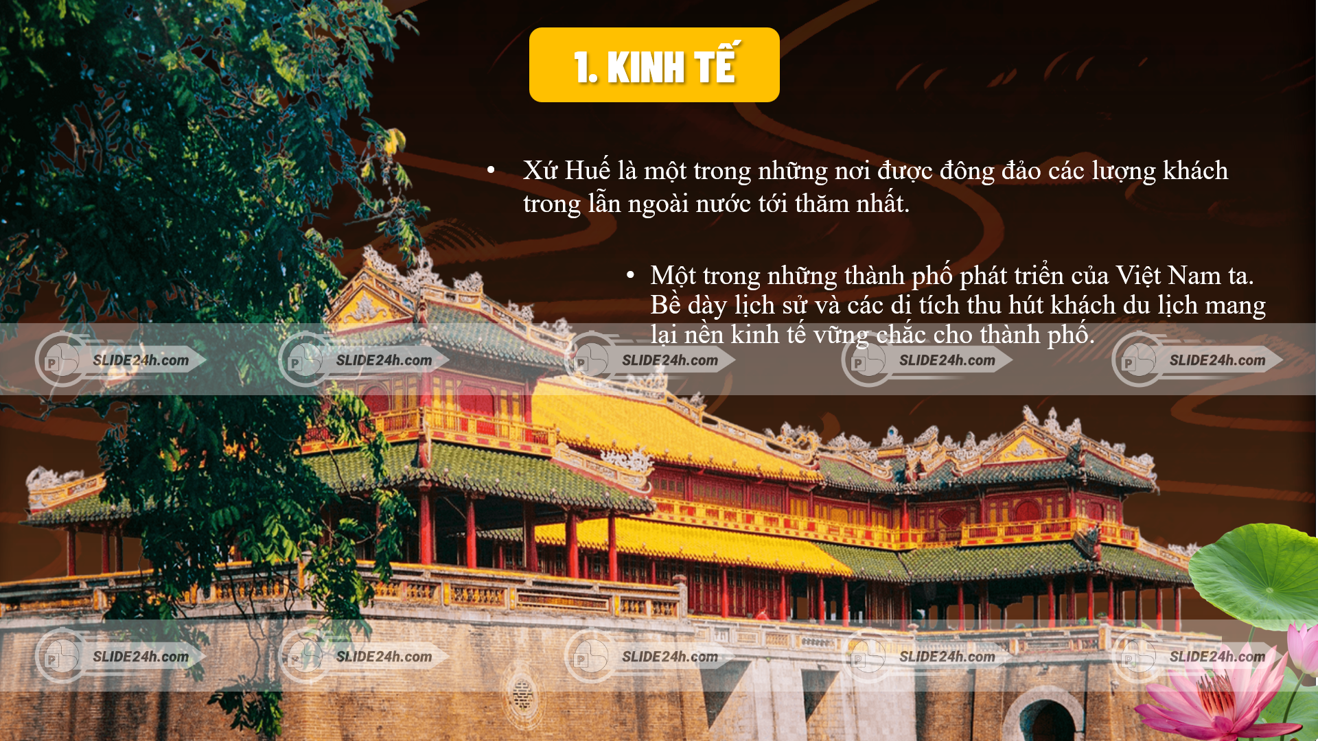 Thành phố Huế phát triển kinh tế du lịch