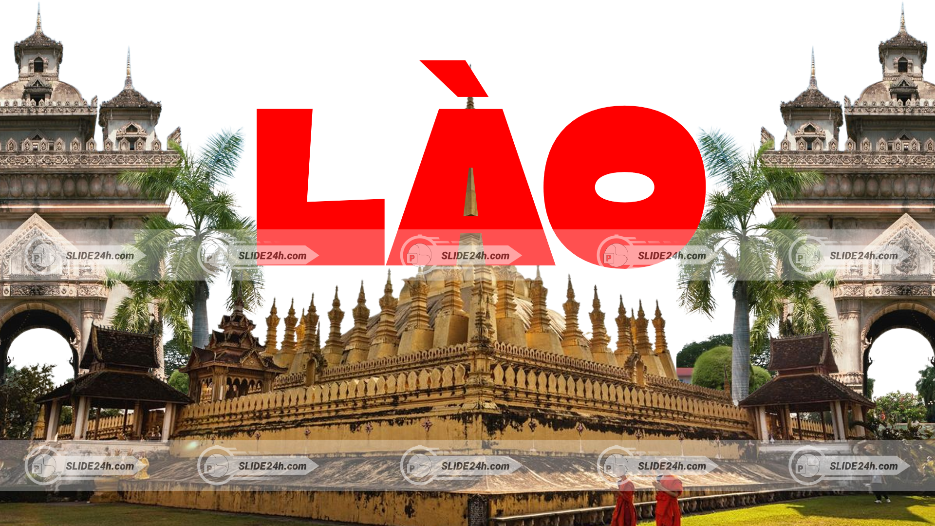 tháp that luang lào kiến trúc vàng biểu tượng phật giáo