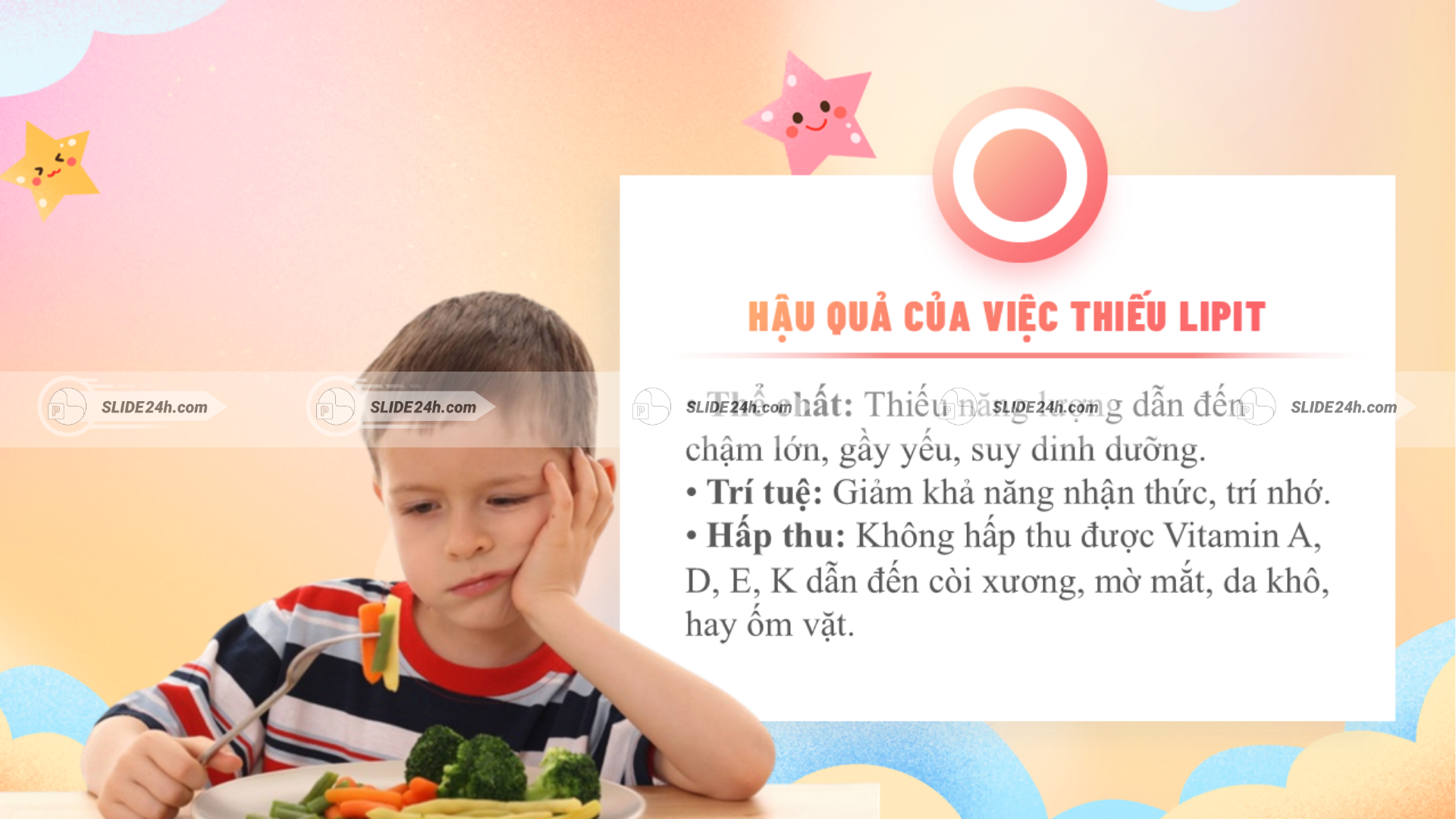 Thiếu lipit ảnh hưởng thế nào đến trẻ mầm non.