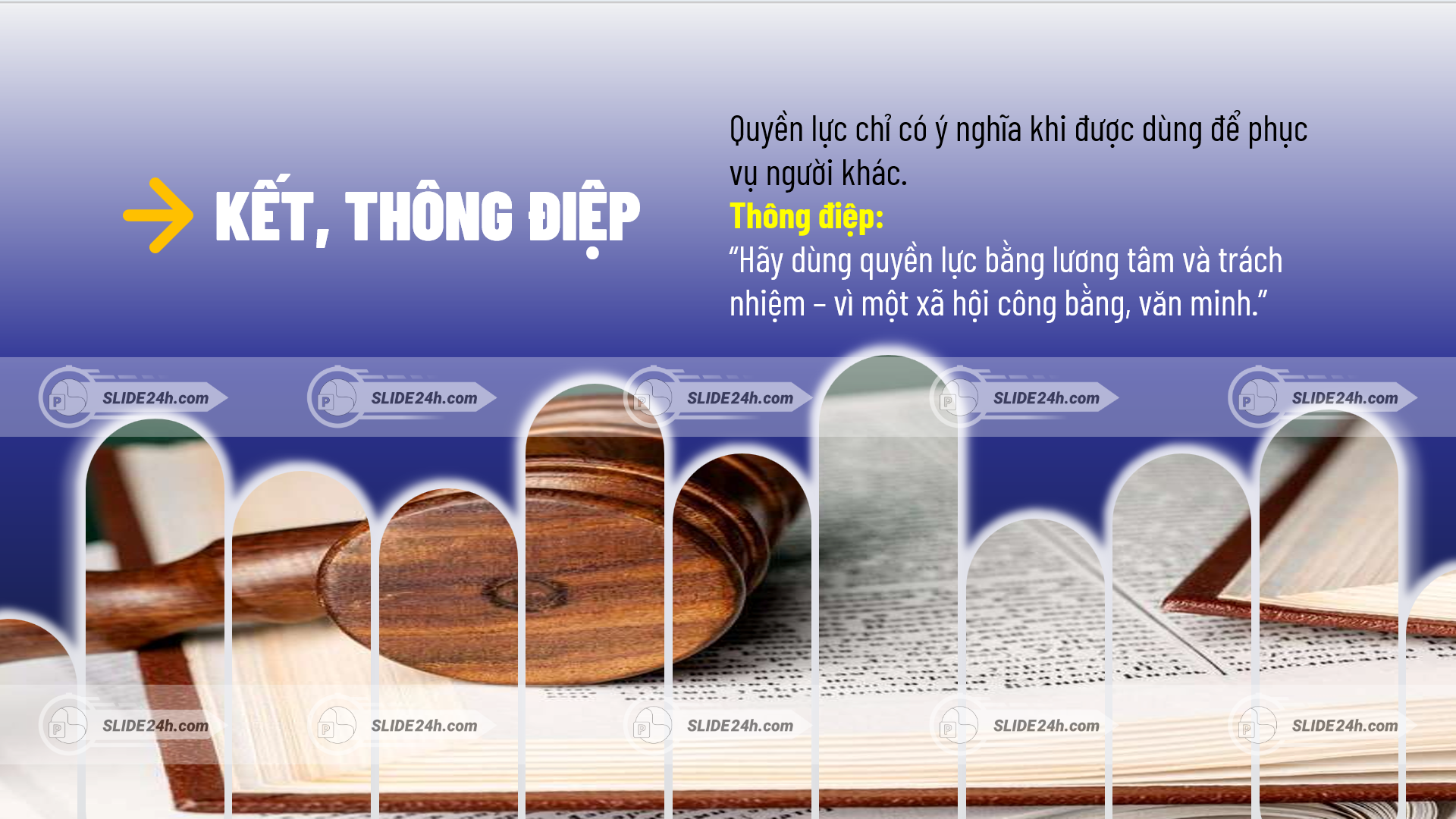 Thông điệp chống lạm dụng chức quyền.