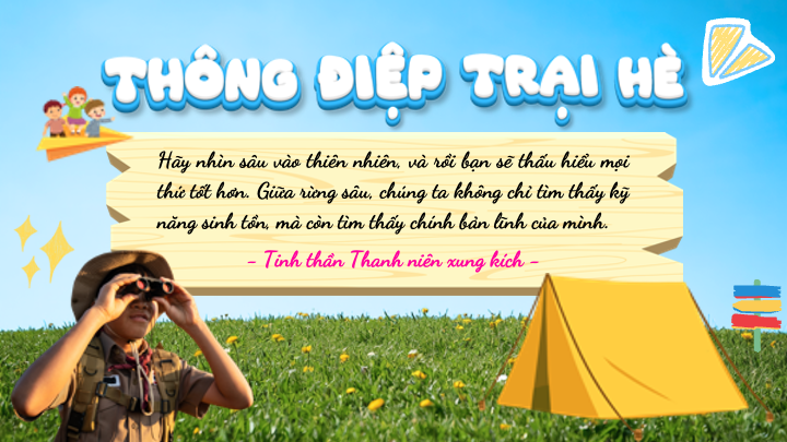 thông điệp ý nghĩa của trại hè thanh niên